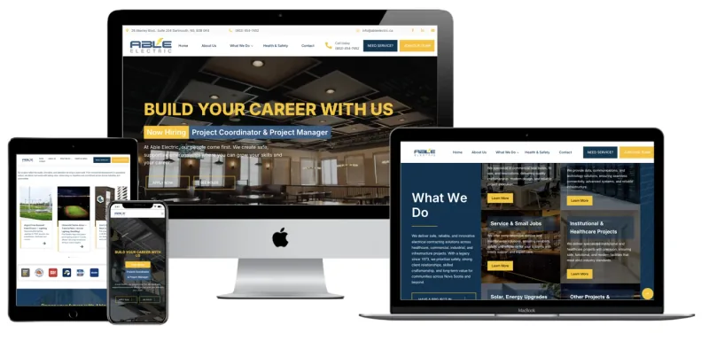 Able Electric website